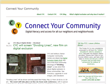 Tablet Screenshot of connectyourcommunity.org